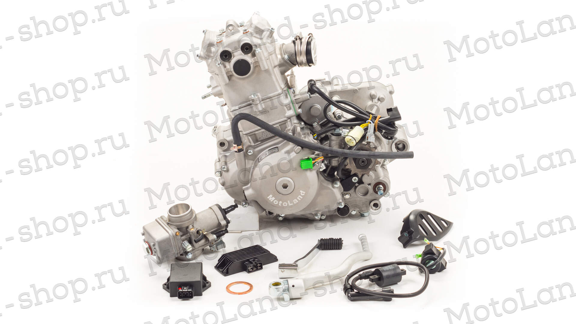 Двигатель 250см3 177MM NC250 (77x53,6) Zongshen 4 клапана/водянка, полный комплект