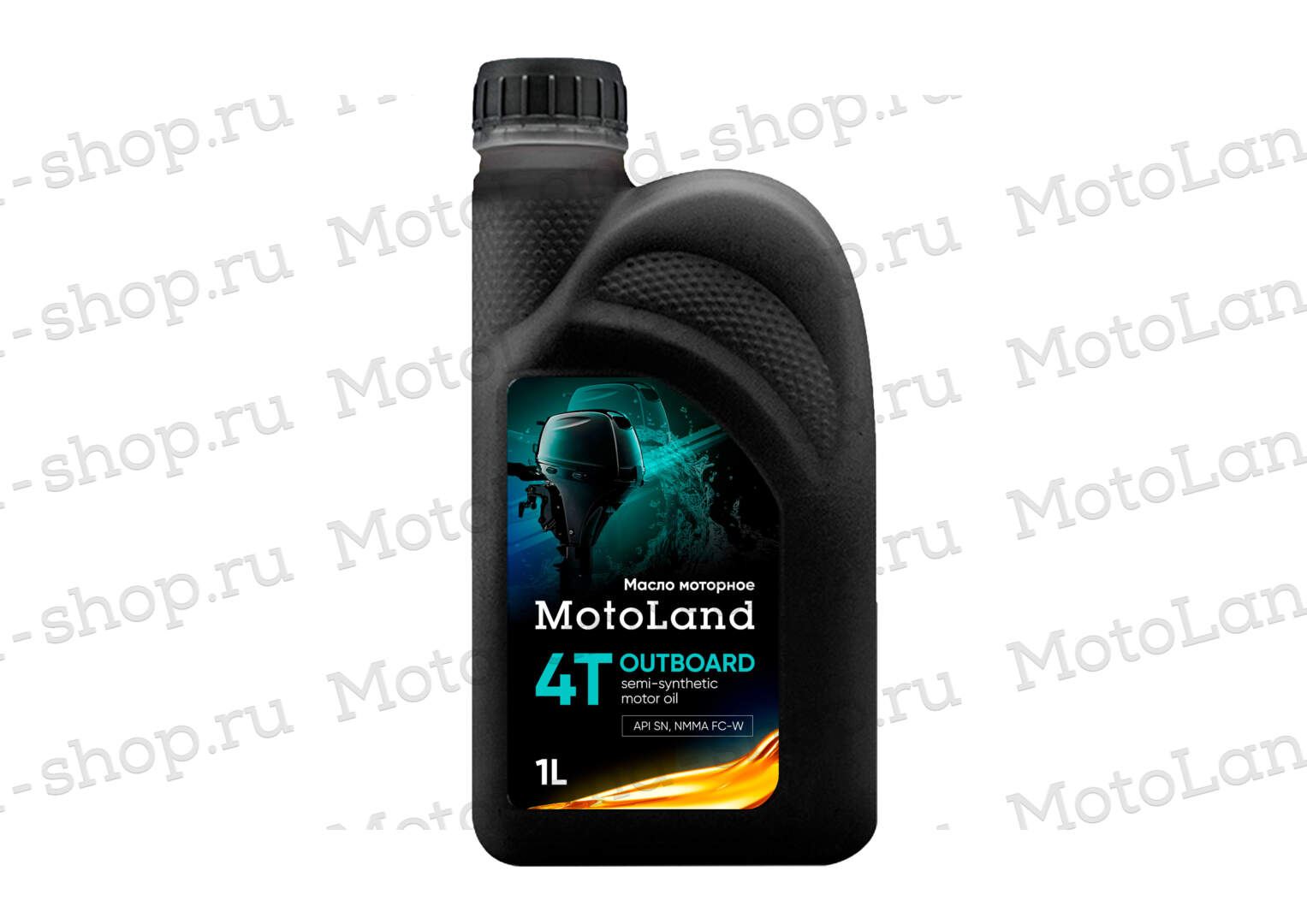 Масло моторное MOTOLAND Outboard 4T 10W-40 FC-W 1л