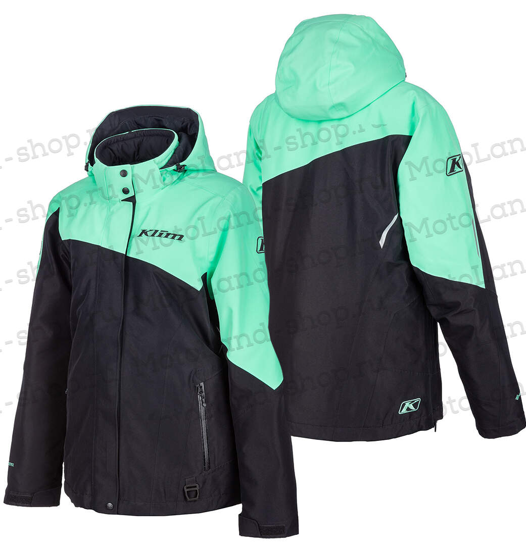 Куртка для снегохода (женская) KLIM ALLURE №4 black-green (текстиль) (L)