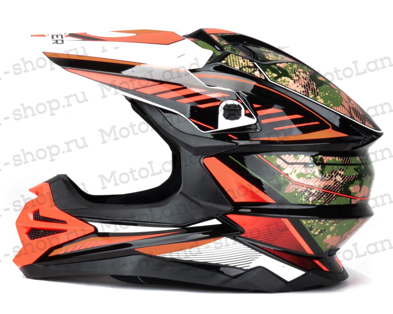 Шлем мото кроссовый HIZER J6803 №5 (L) BLACK/NEON FUCHSIA