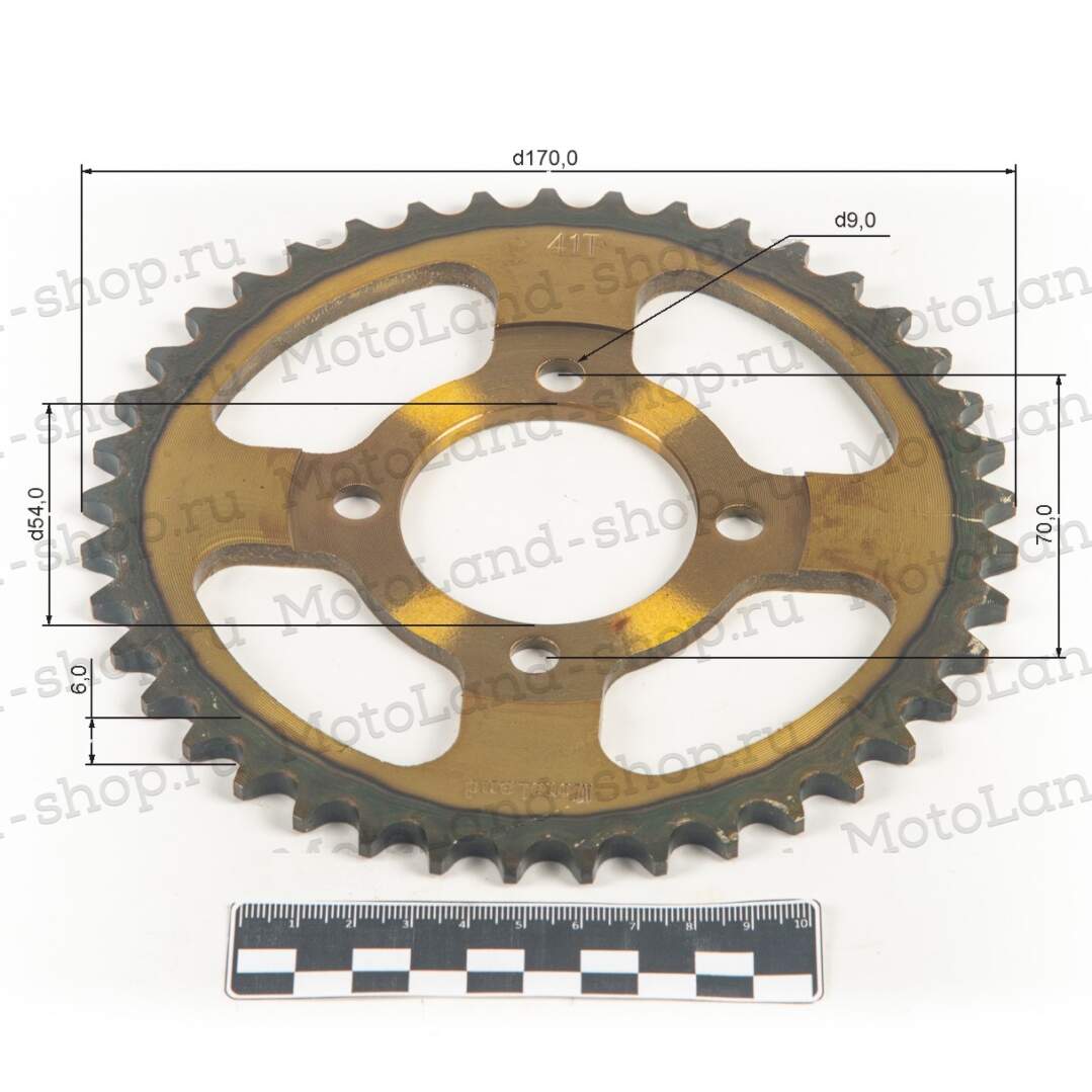 Венец, звезда ведомая (420-41) сталь, закаленные зубья Альфа/Дельта 4х70х54