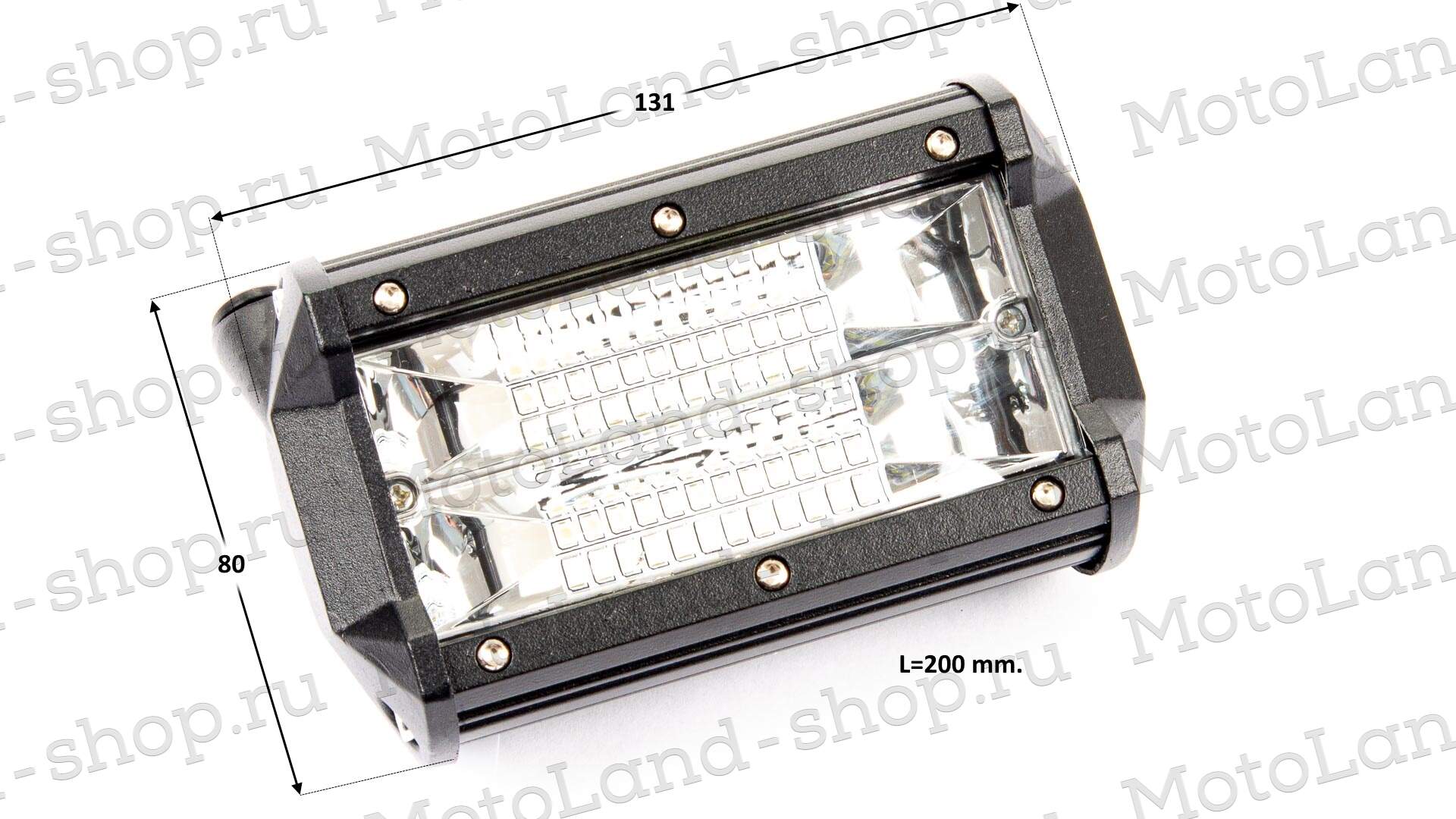Фара 72w 24x3w LED балка