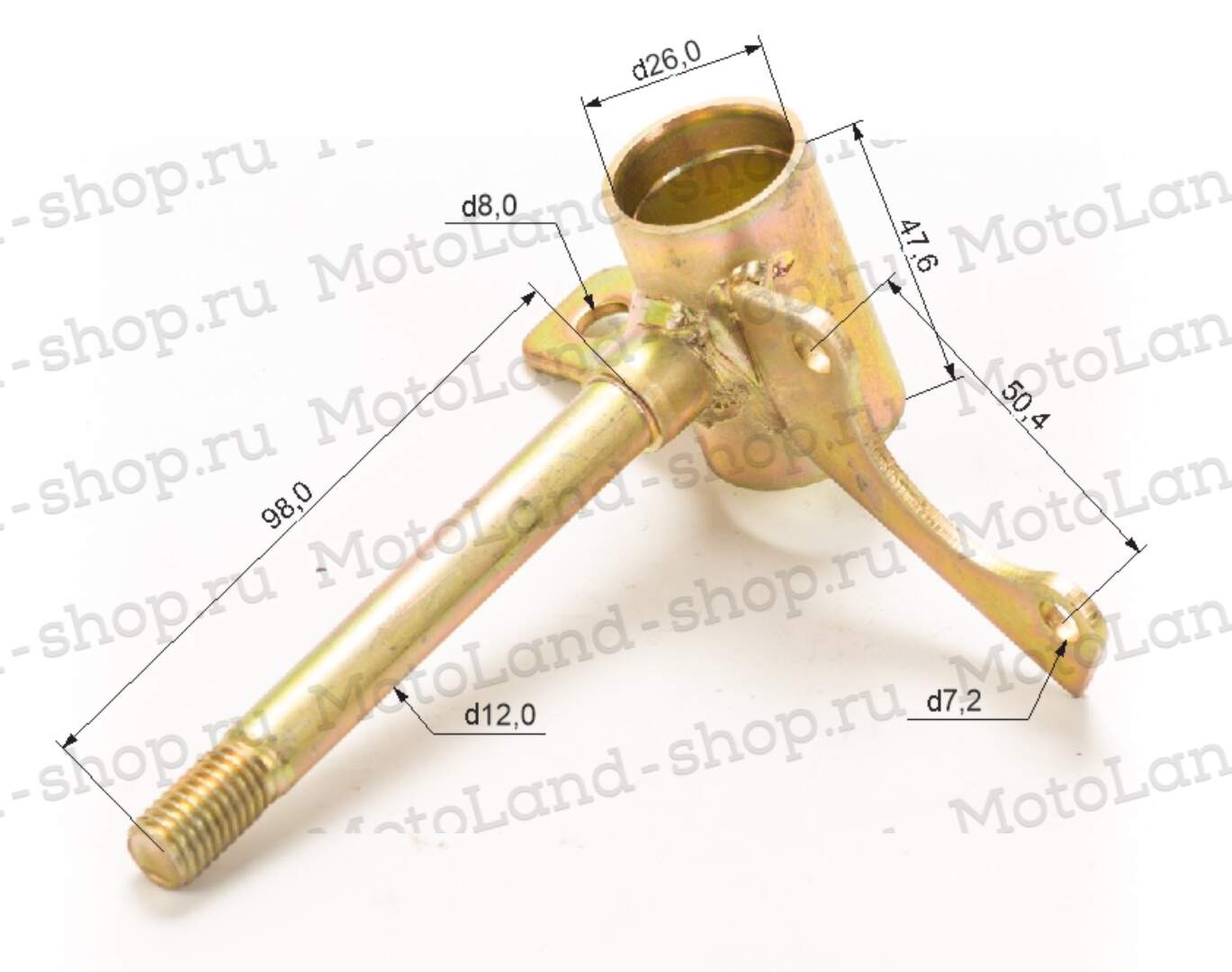 Кулак поворотный левый ATV E001/E002/E005