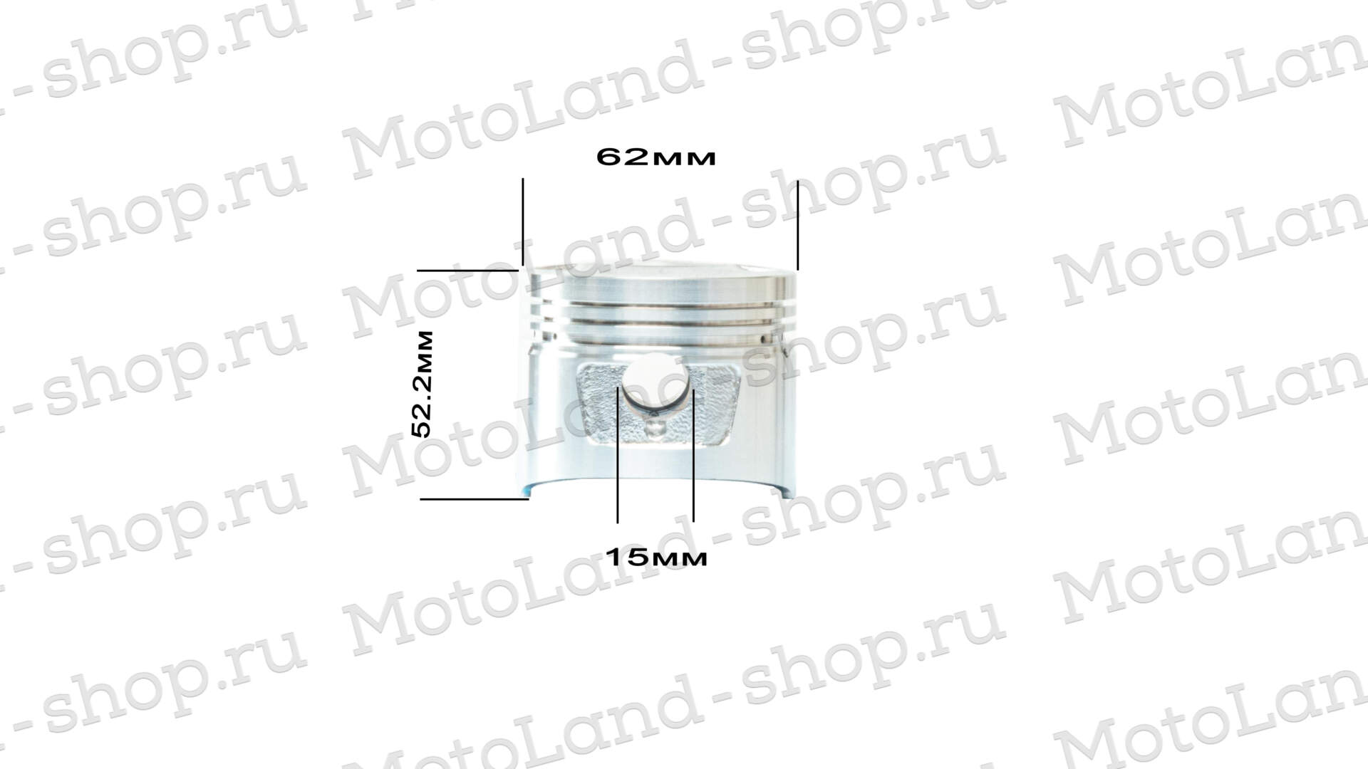 Поршень в сборе 162FMJ150 (CG150D) 150см3 62х52,2х15 d=62mm ZS X-TECH  