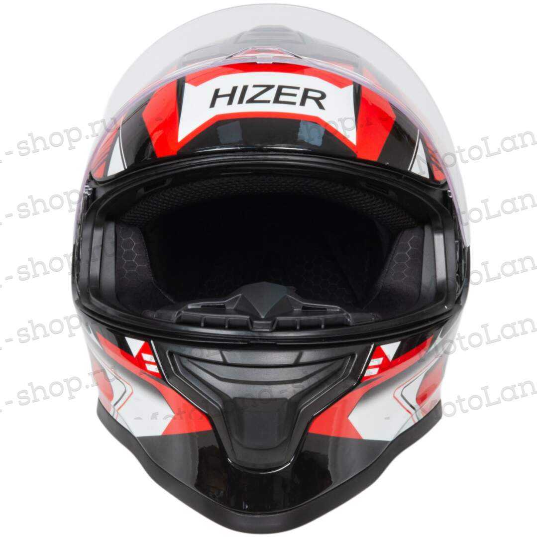 Шлем мото интеграл HIZER J5325 №2 (L) red