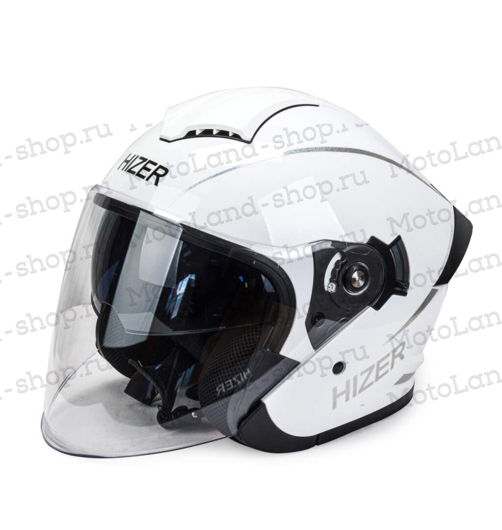 Шлем мото открытый HIZER 250 №2 (L) white