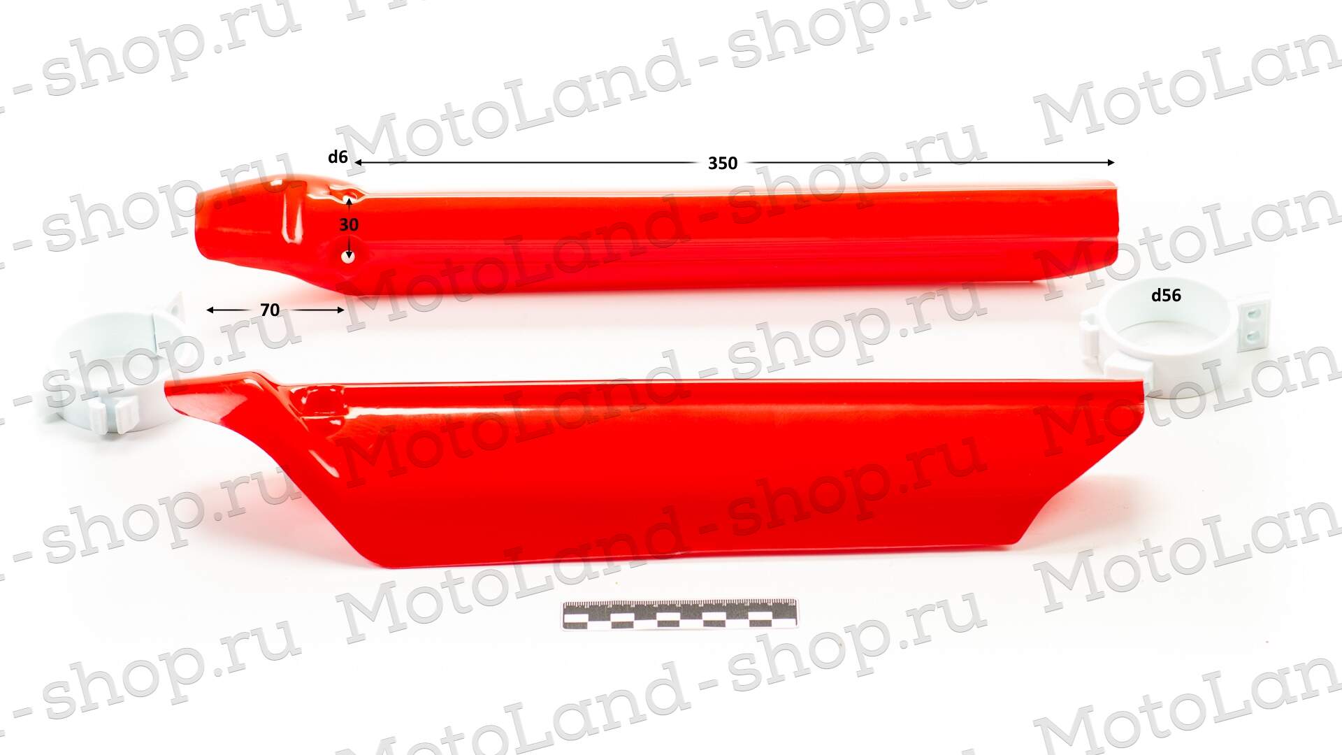 Защита перьев №1 420 мм красная