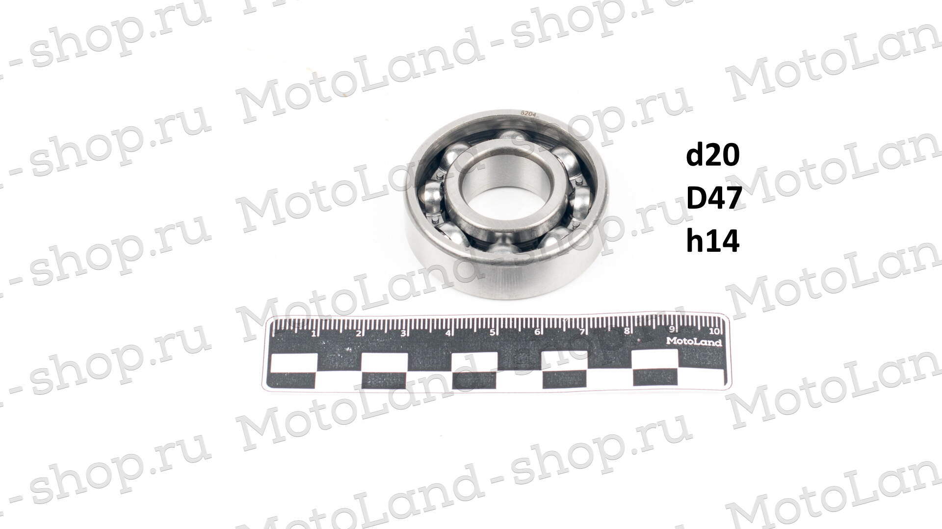 Подшипник 6204 вторичного вала 154FMI 125см3