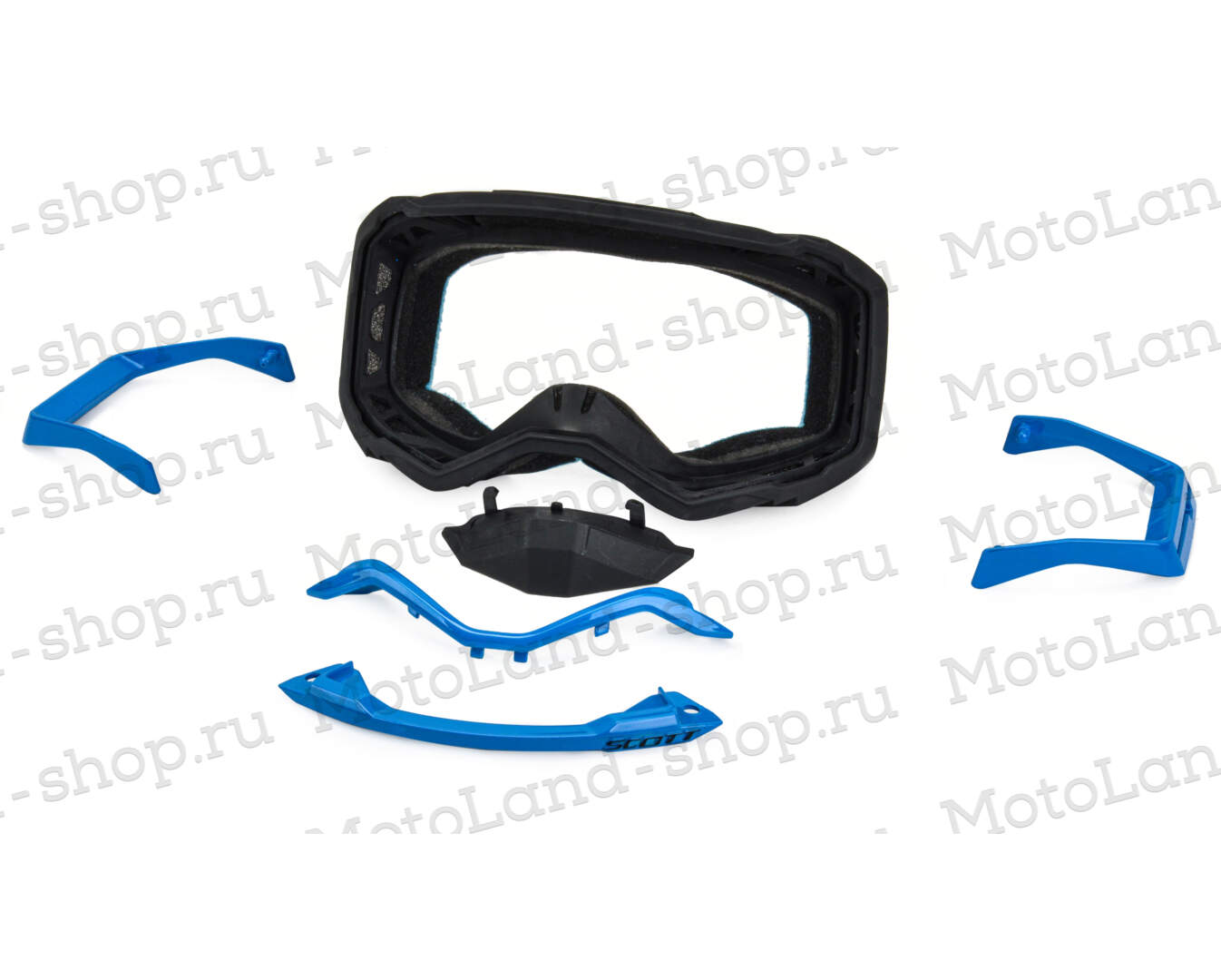 Очки мотокросс SCOTT №2  blue/black