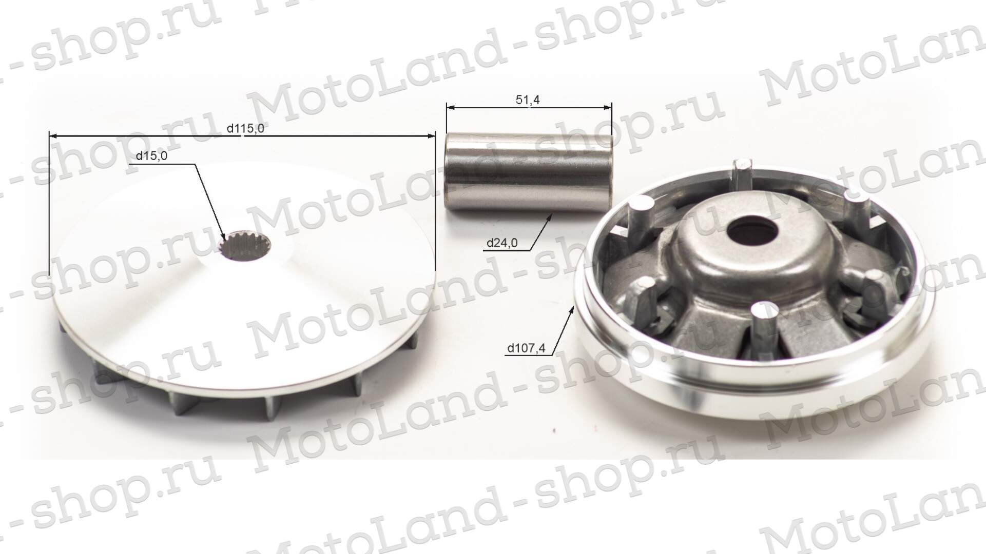 Вариатор в сборе 157QMJ 150см3