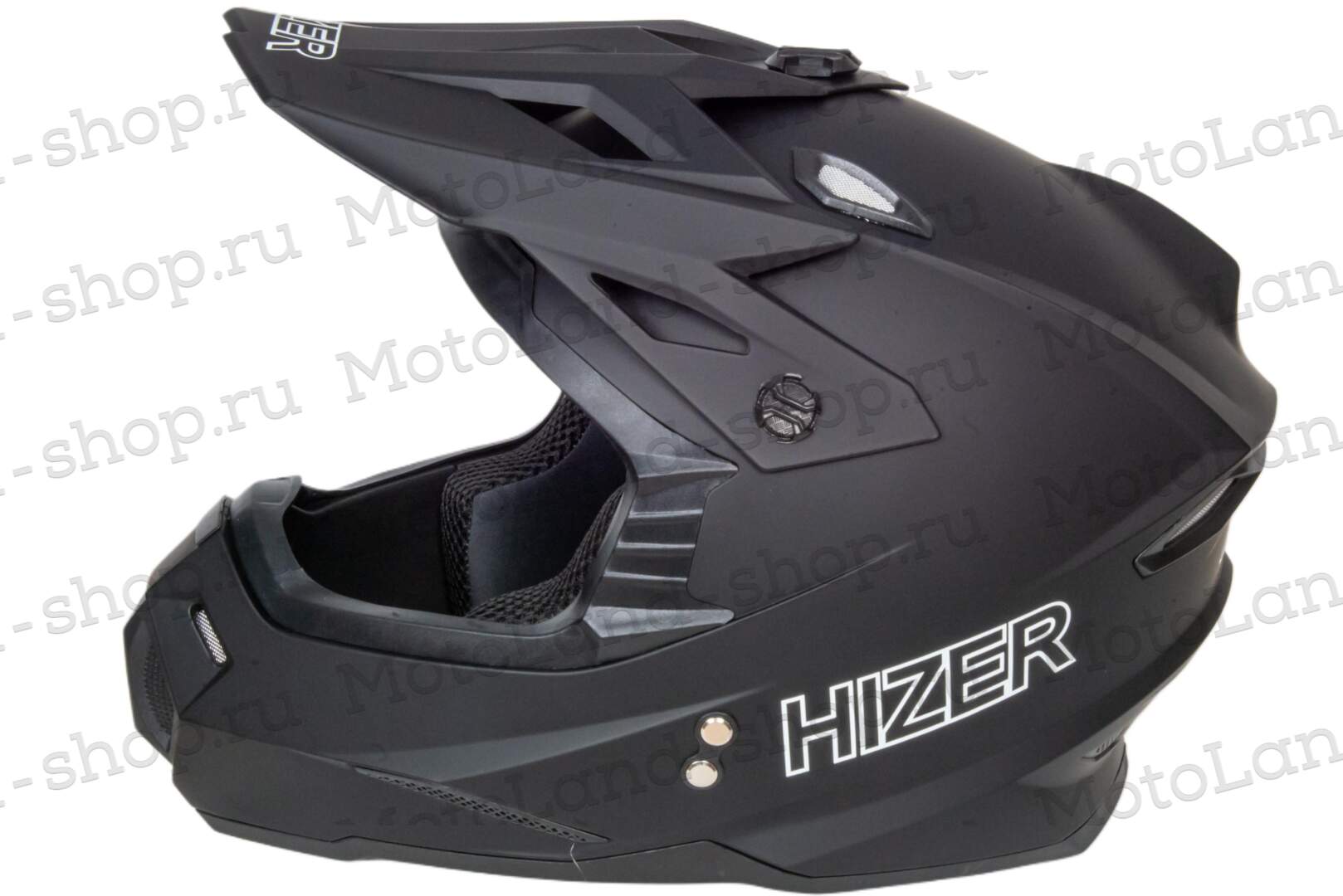 Шлем мото кроссовый HIZER J6801 №3 (L) matt black