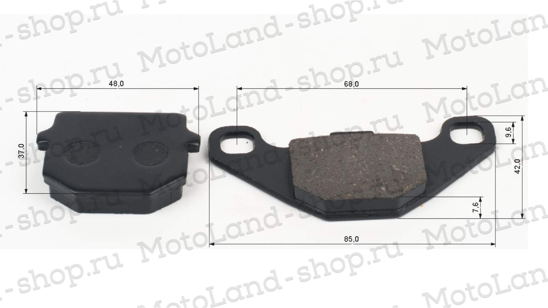 Колодки тормозные (диск) JOG50