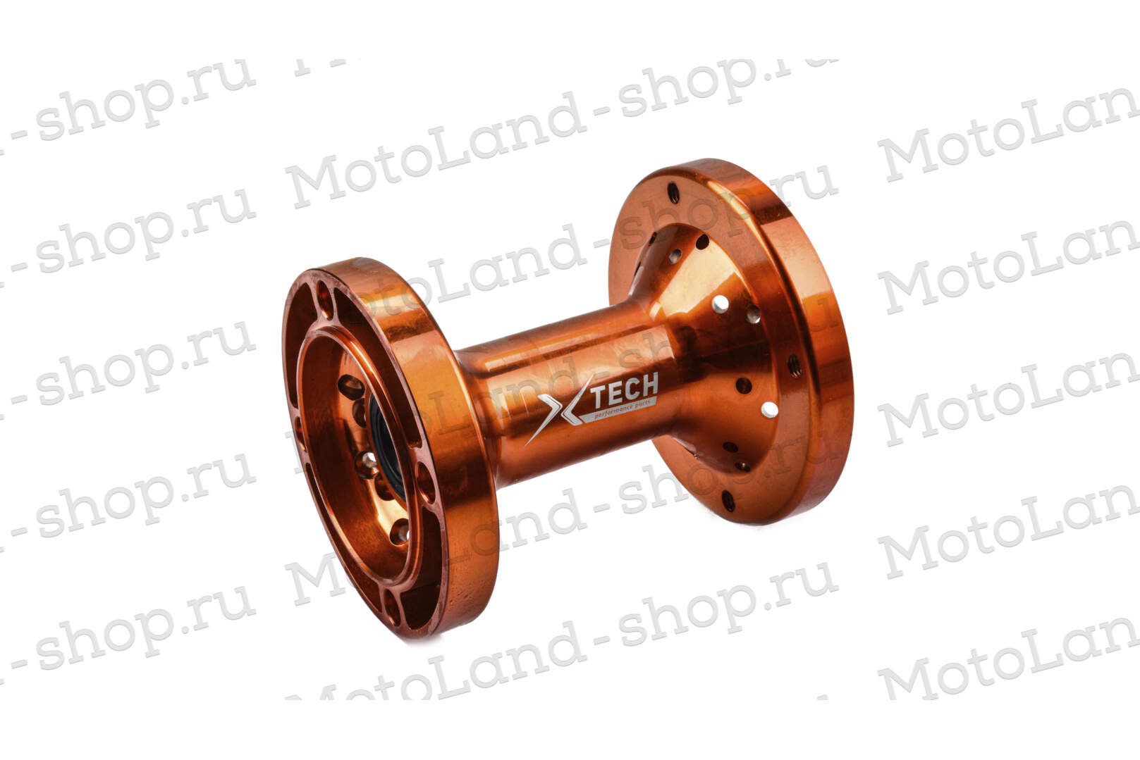 Ступица задняя CNC (R12"/14"/17" d=15mm) оранжевая (4x92x76/4x100x76 звезда/диск)