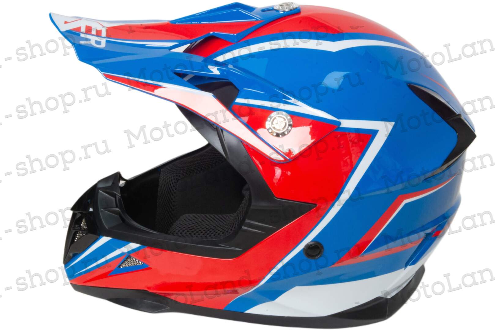 Шлем мото кроссовый HIZER 615 №5 (L)  blue