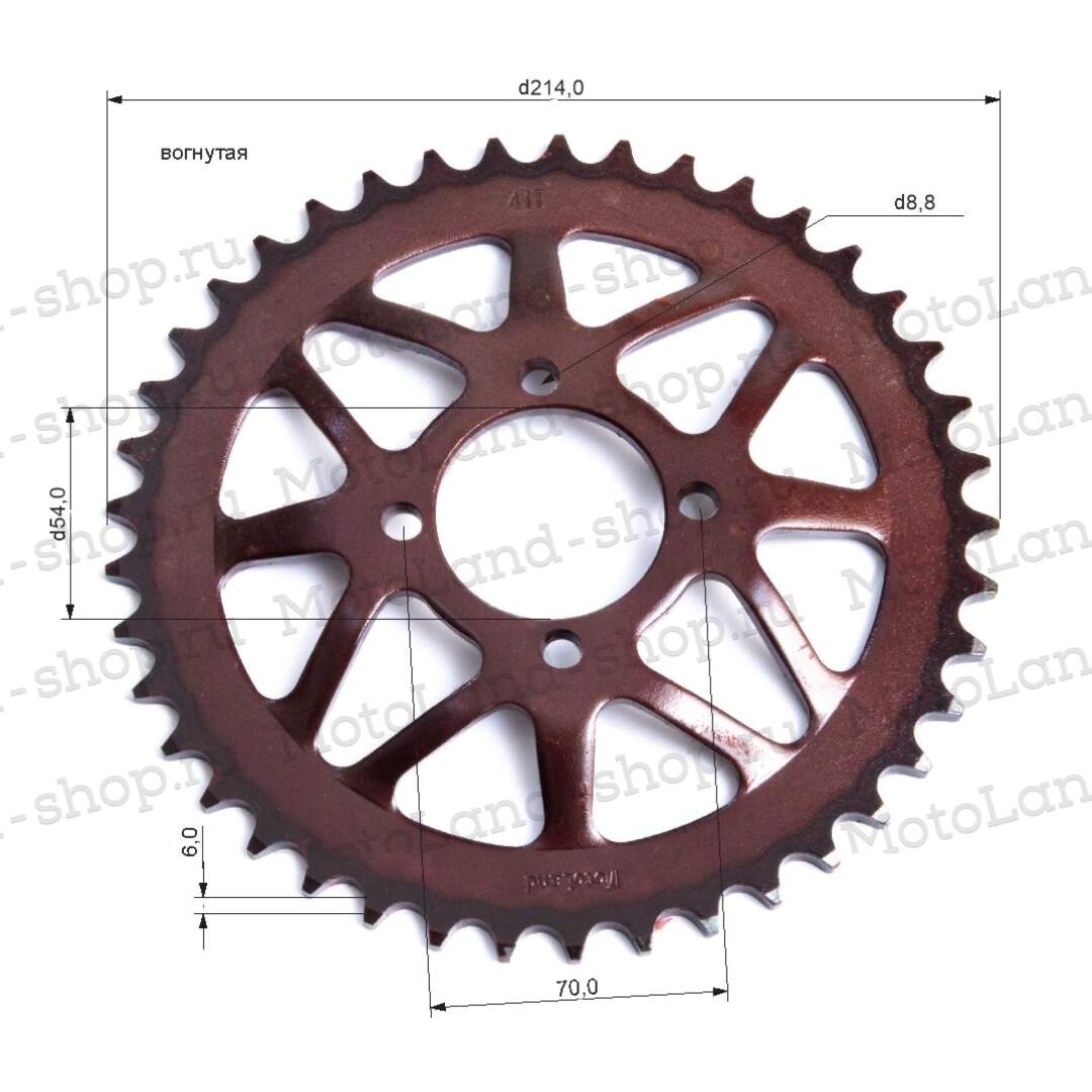 Венец, звезда ведомая (520-41) KAYO T2  красная