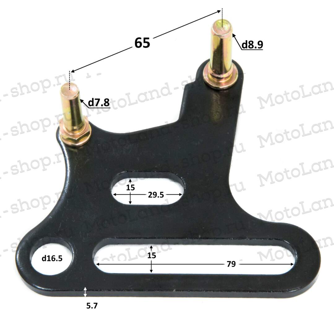 Кронштейн заднего суппорта 45мм, ось 12мм/15мм