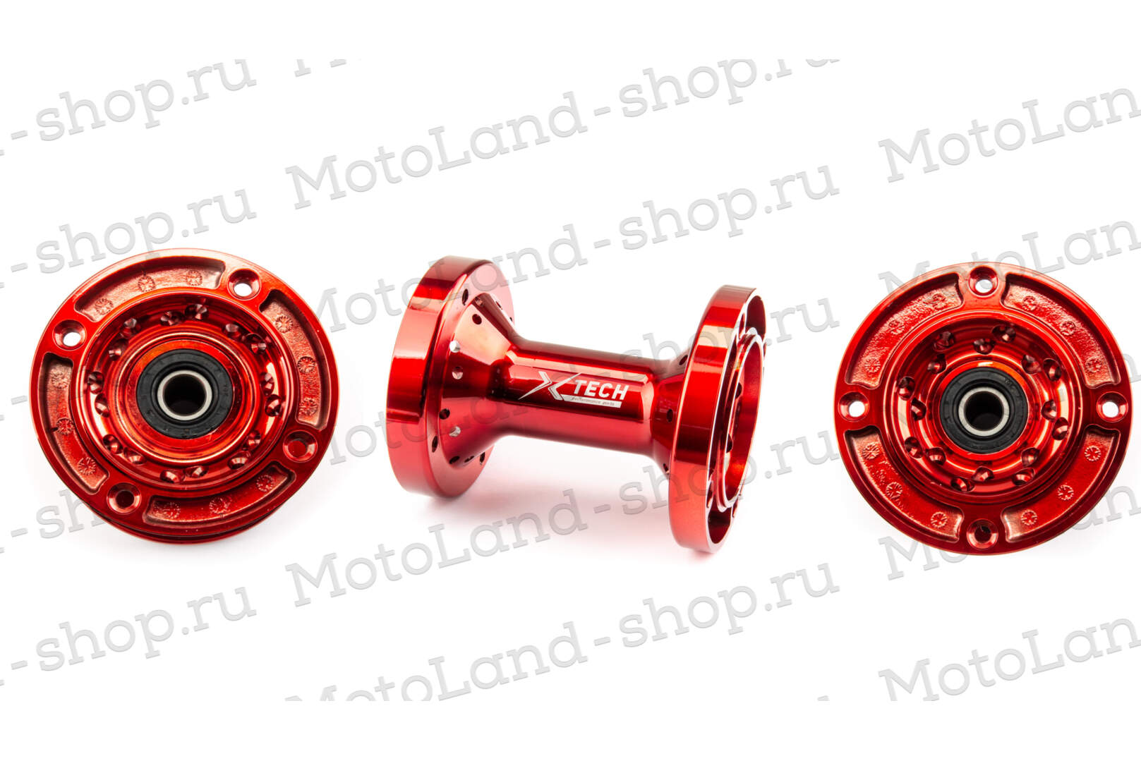 Ступица задняя CNC (R12"/14"/17" d=15mm) красная