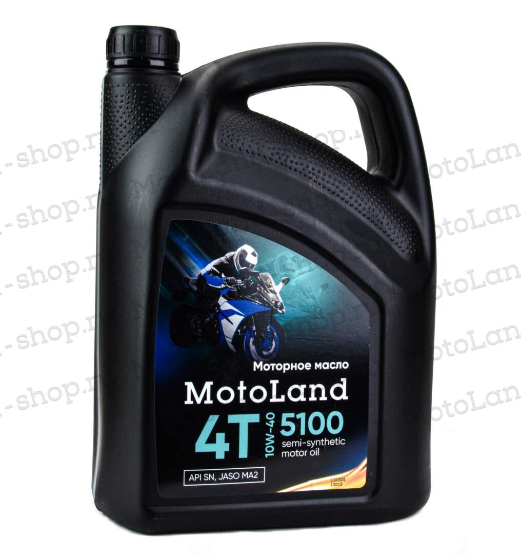 Масло моторное MOTOLAND Moto 5100 4T 10w40 4л