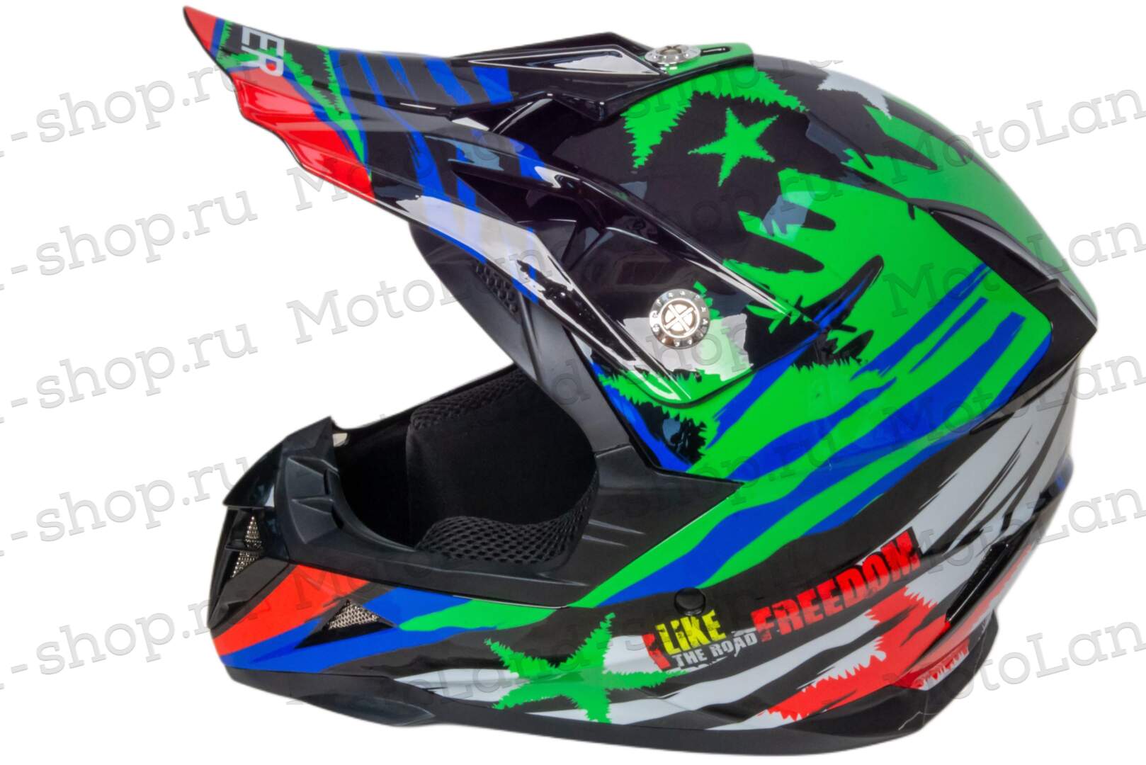 Шлем мото кроссовый HIZER 211 (L) (подростковый)