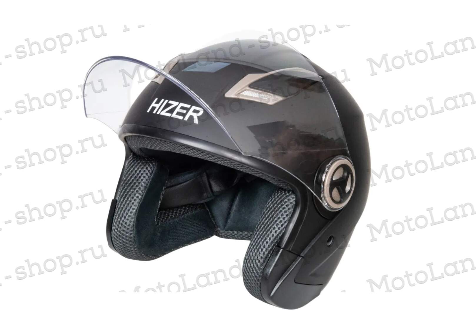 Шлем мото открытый HIZER 226 (L) matte-black