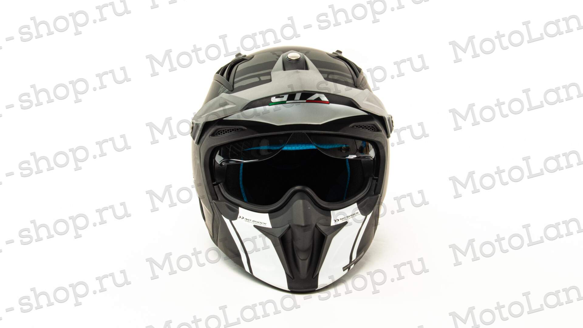 Шлем мото мотард GTX 690 №1 (S) BLACK/BLACK WHITE