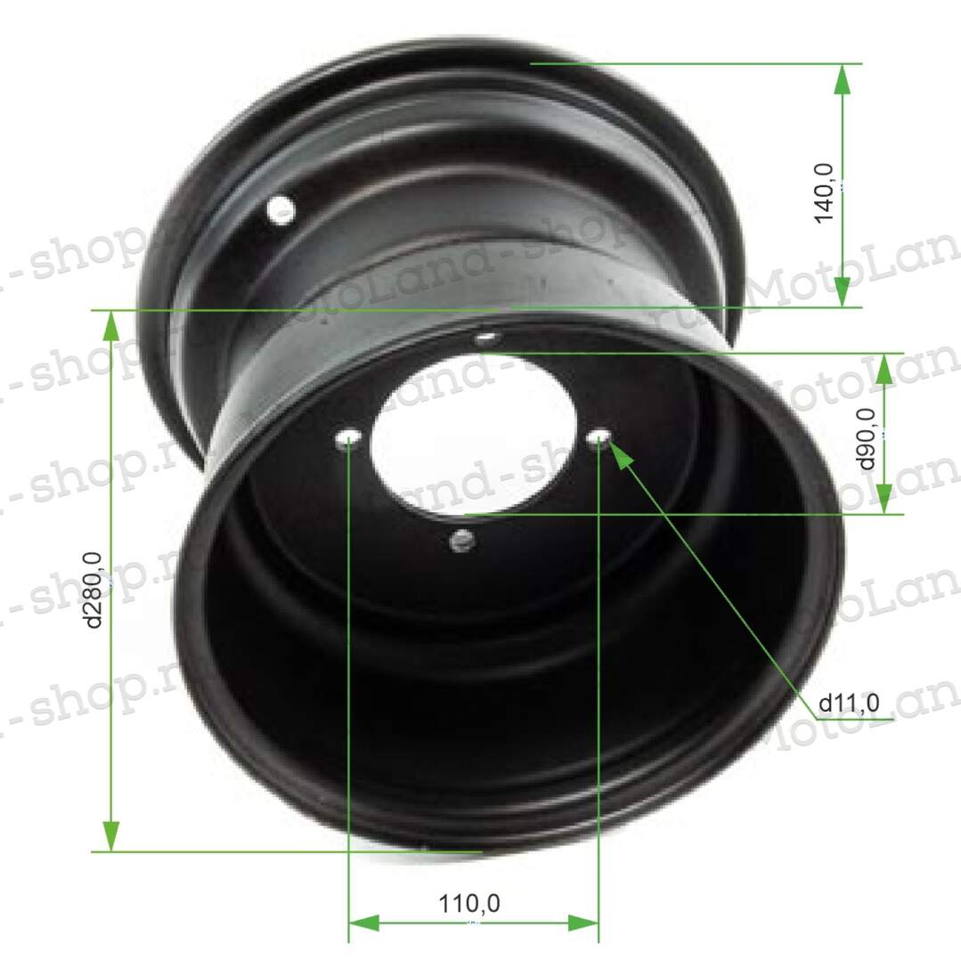 Обод передний 10"  ATV SHARK 200