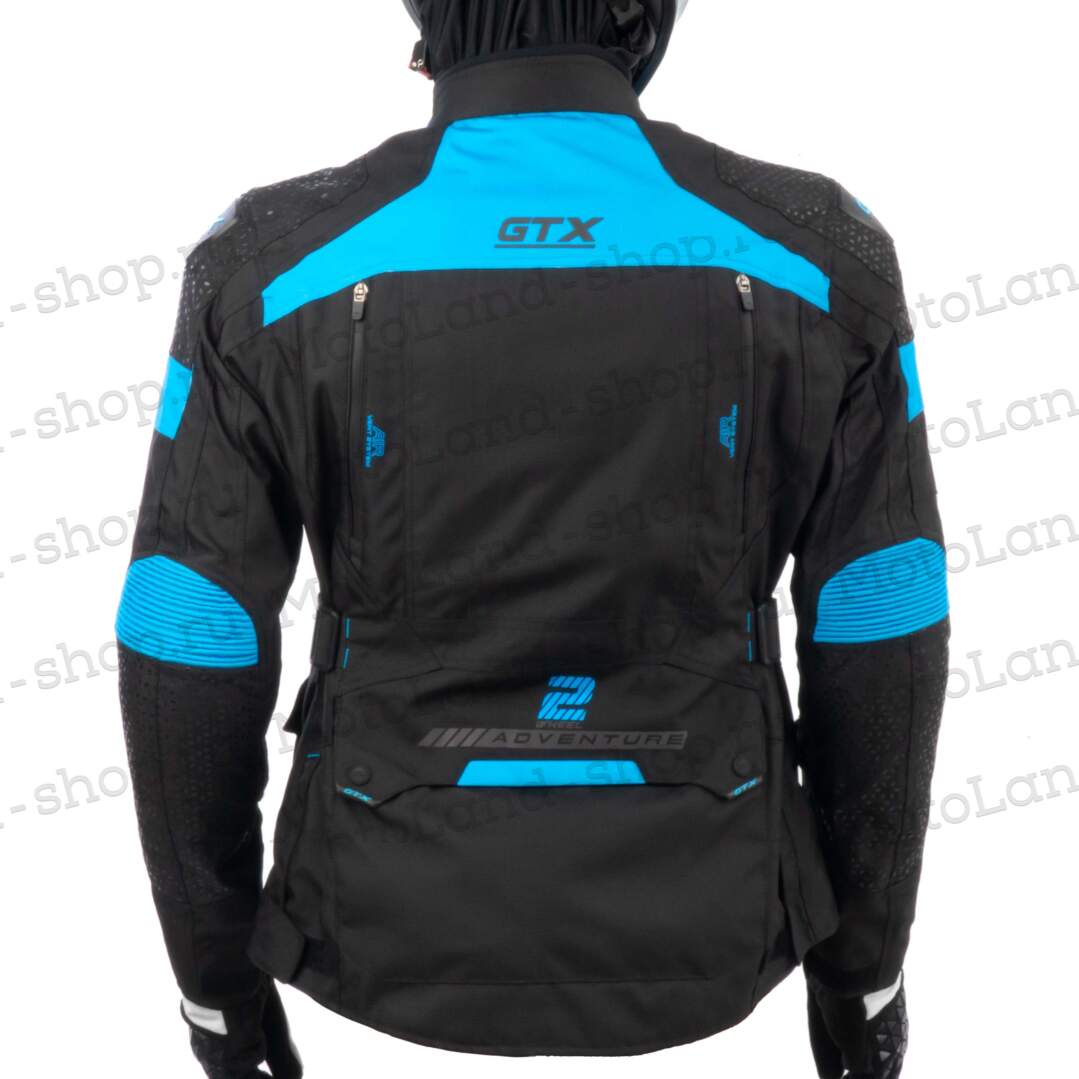 Куртка мотоциклетная (текстиль) женская GTX EJ-2402 BLACK (L)