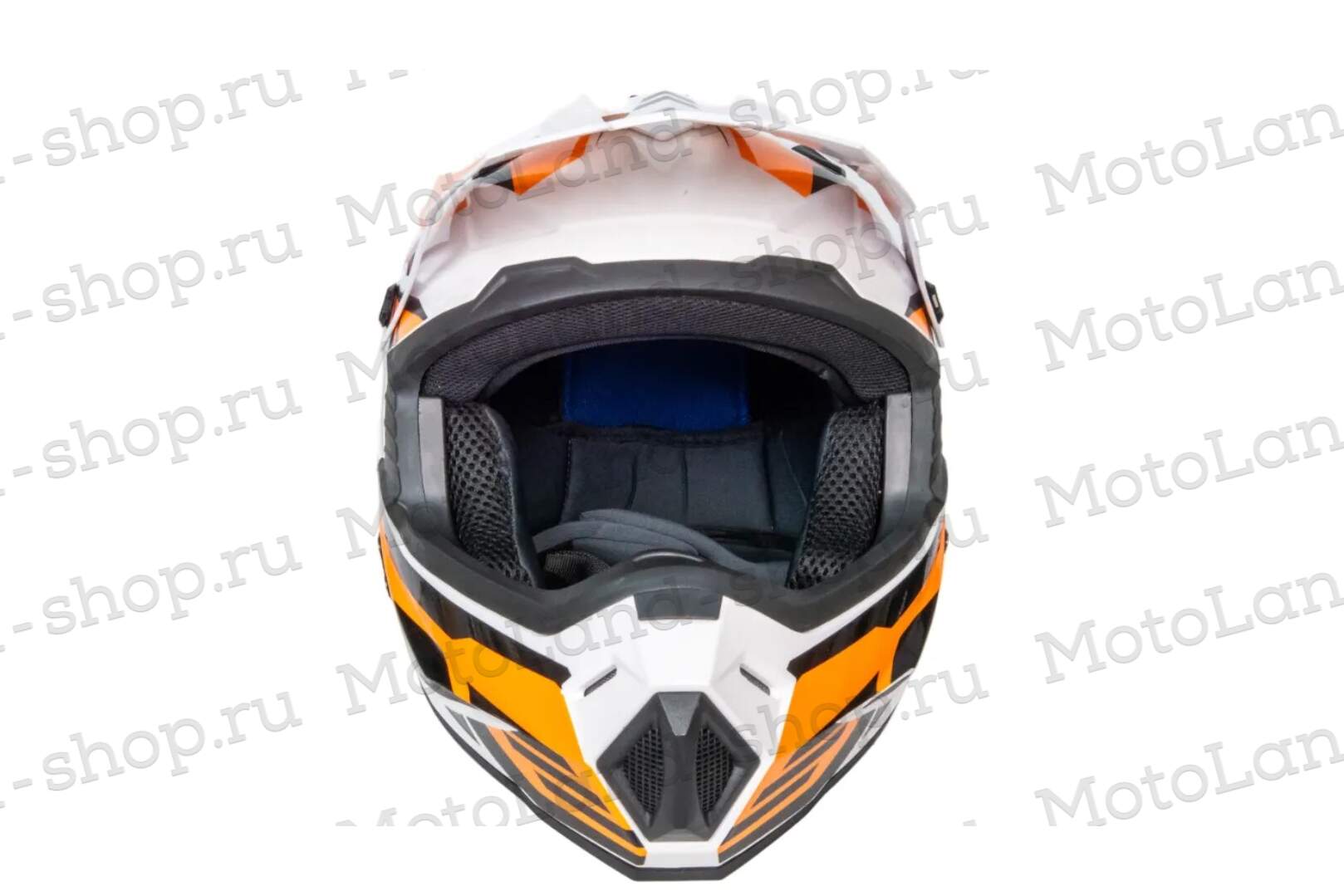 Шлем мото кроссовый HIZER J6801 №7 (S) neon yellow