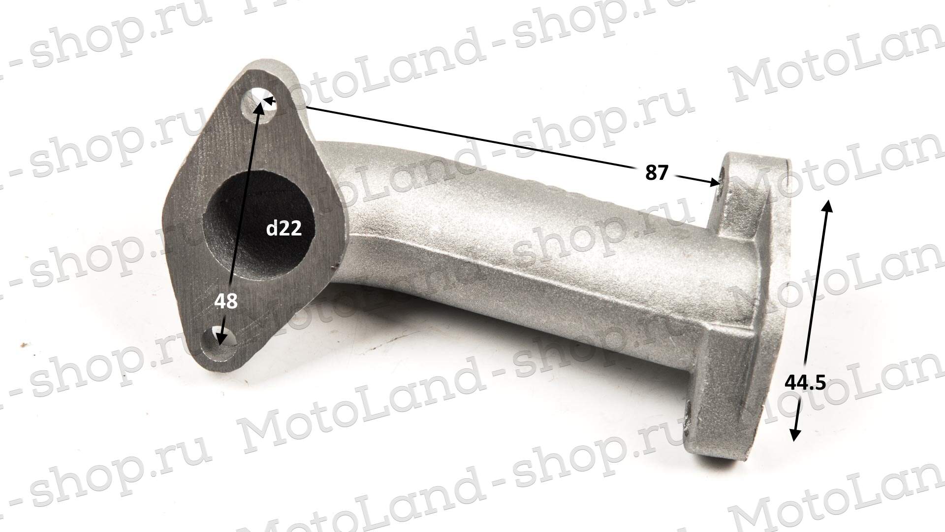 Патрубок впускной 152FMH, 153FMH 110см3 (металл)  Альфа 