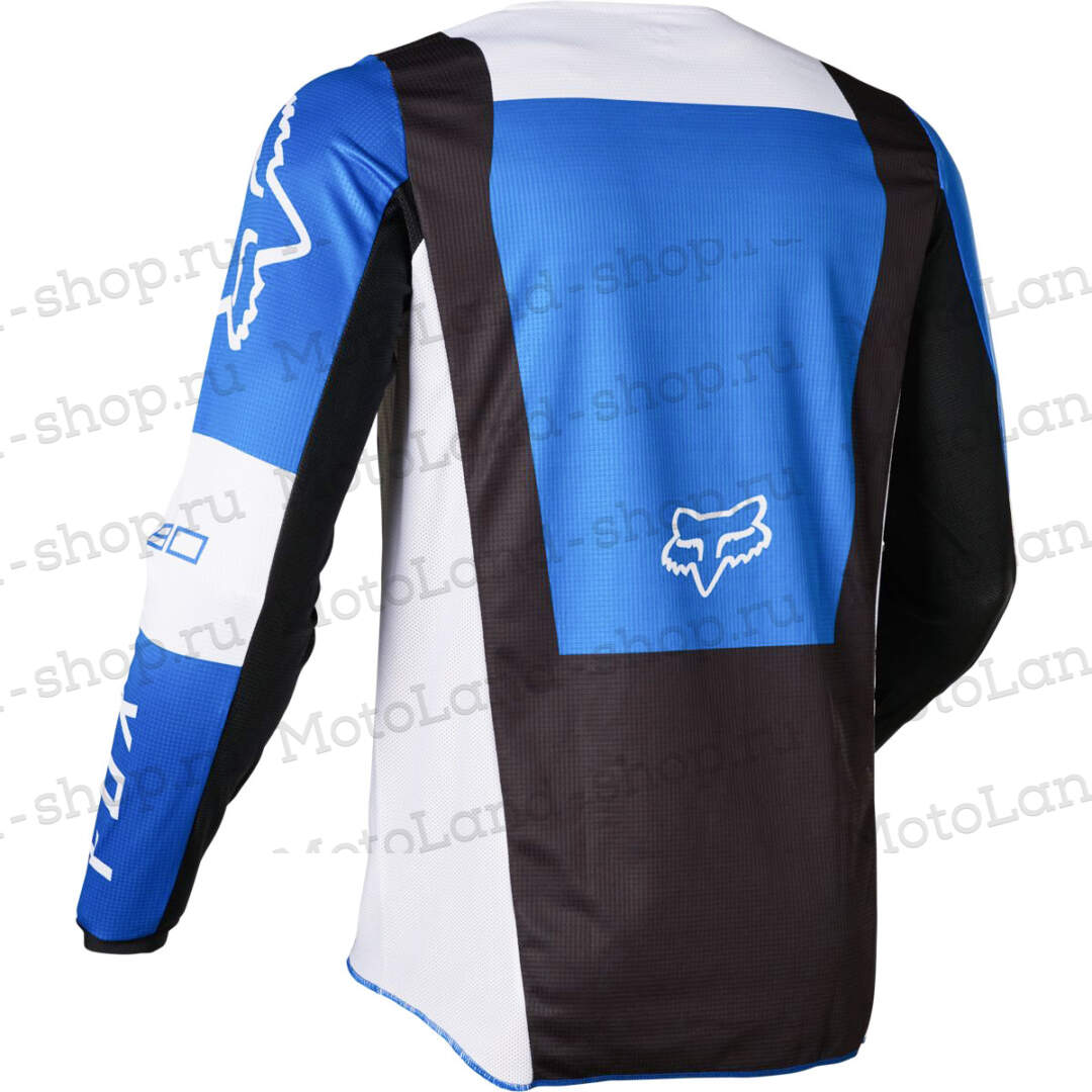 Джерси/футболка для мотокросса (детская) FOX №3 / Blue/White (рост 130 см)
