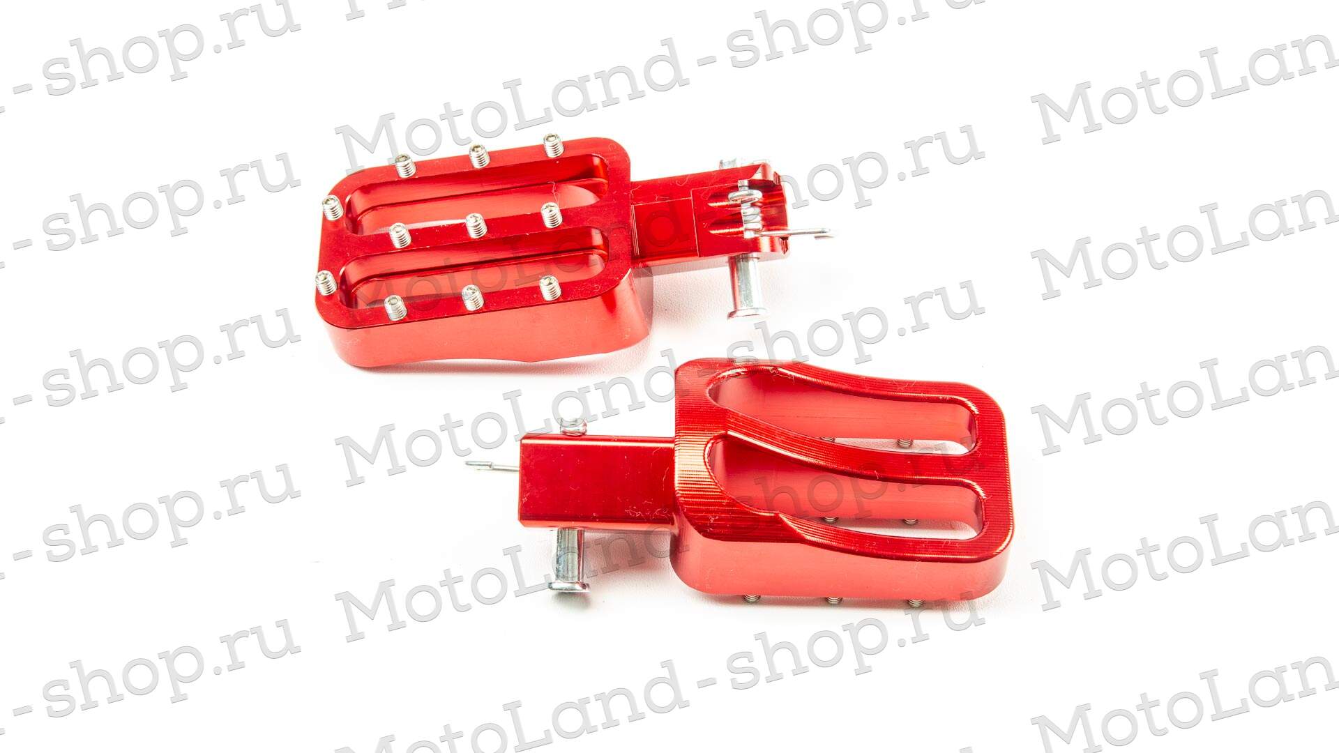 Подножки водителя кросс №2 CNC красные