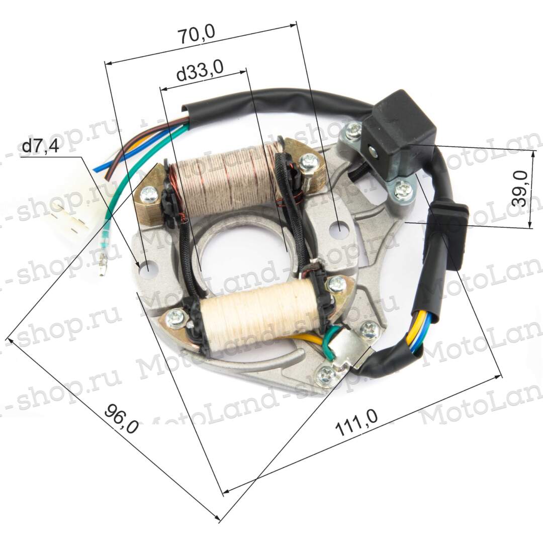 Статор генератора 147FMH 70см3 X-TECH