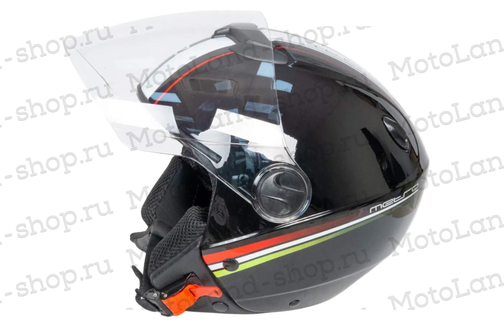 Шлем мото открытый HIZER 217 №2 (S) black