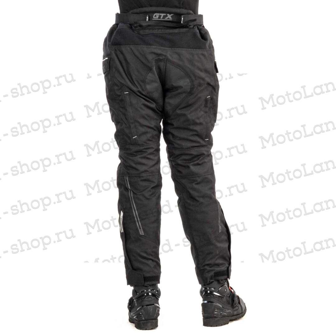 Штаны мотоциклетные (текстиль) GTX EJ-3001 BLACK (S)