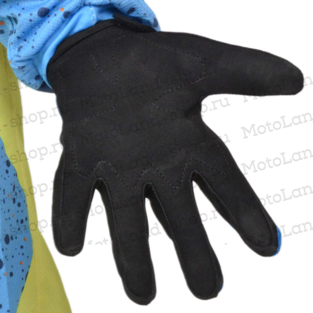 Перчатки мото (детские) FOX №1 Purple/Blue (15 см/6-7 лет) мотокросс