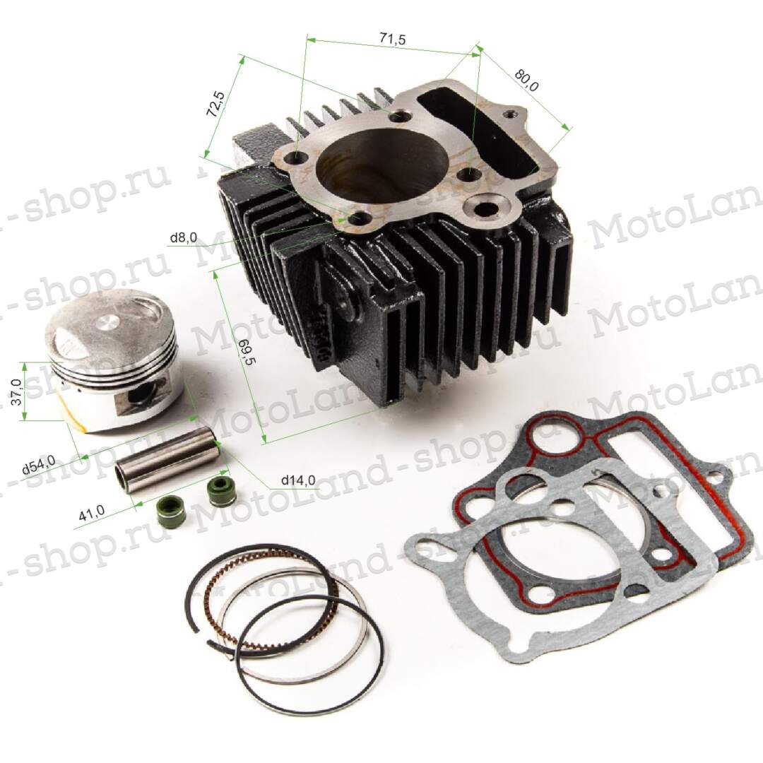 Цилиндро поршневая группа ( ЦПГ ) 154FMI 125см3..