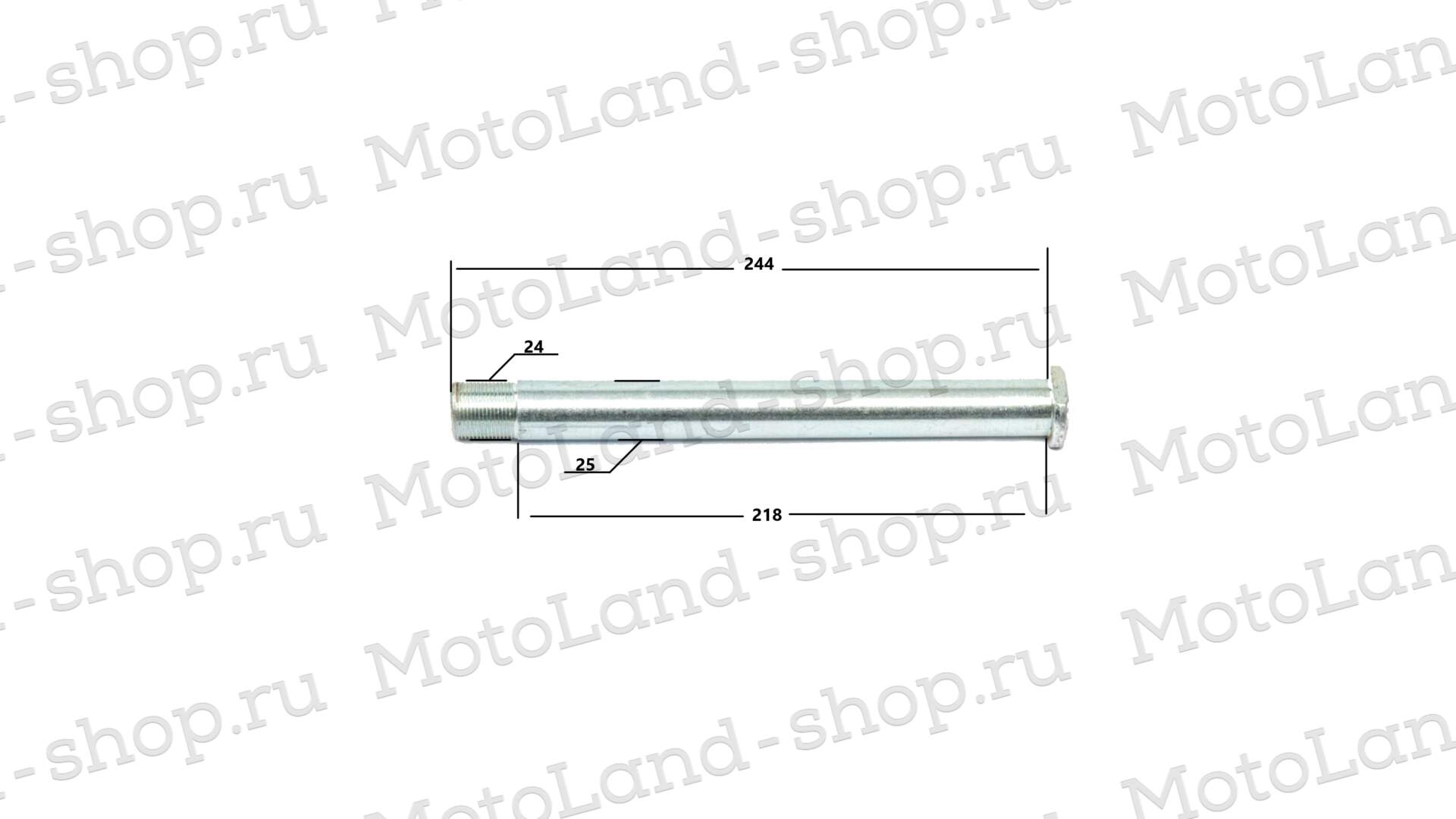 Ось заднего колеса 25xM24x1.5x245 RMZ 250