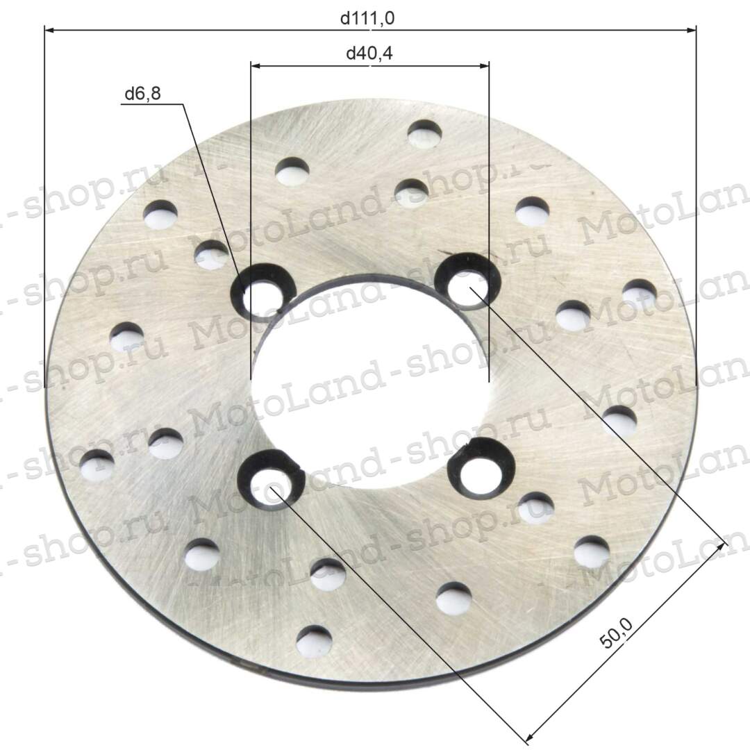 Диск тормозной передний110мм (50x40x4) ATV FOX