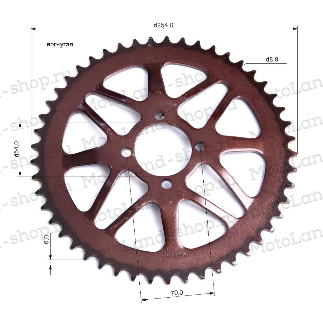 Венец, звезда ведомая (520-49) KAYO T2 красная