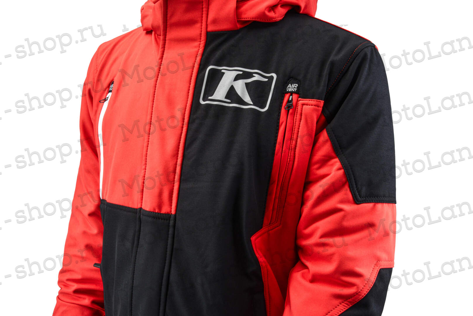 Куртка для снегохода KLIM KOMPOUND №1 black-red (текстиль) (XXXL)