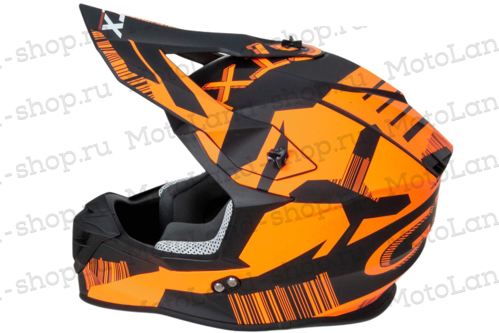 Шлем мото кроссовый GTX 633 №5 (M) BLACK/FLUO ORANGE