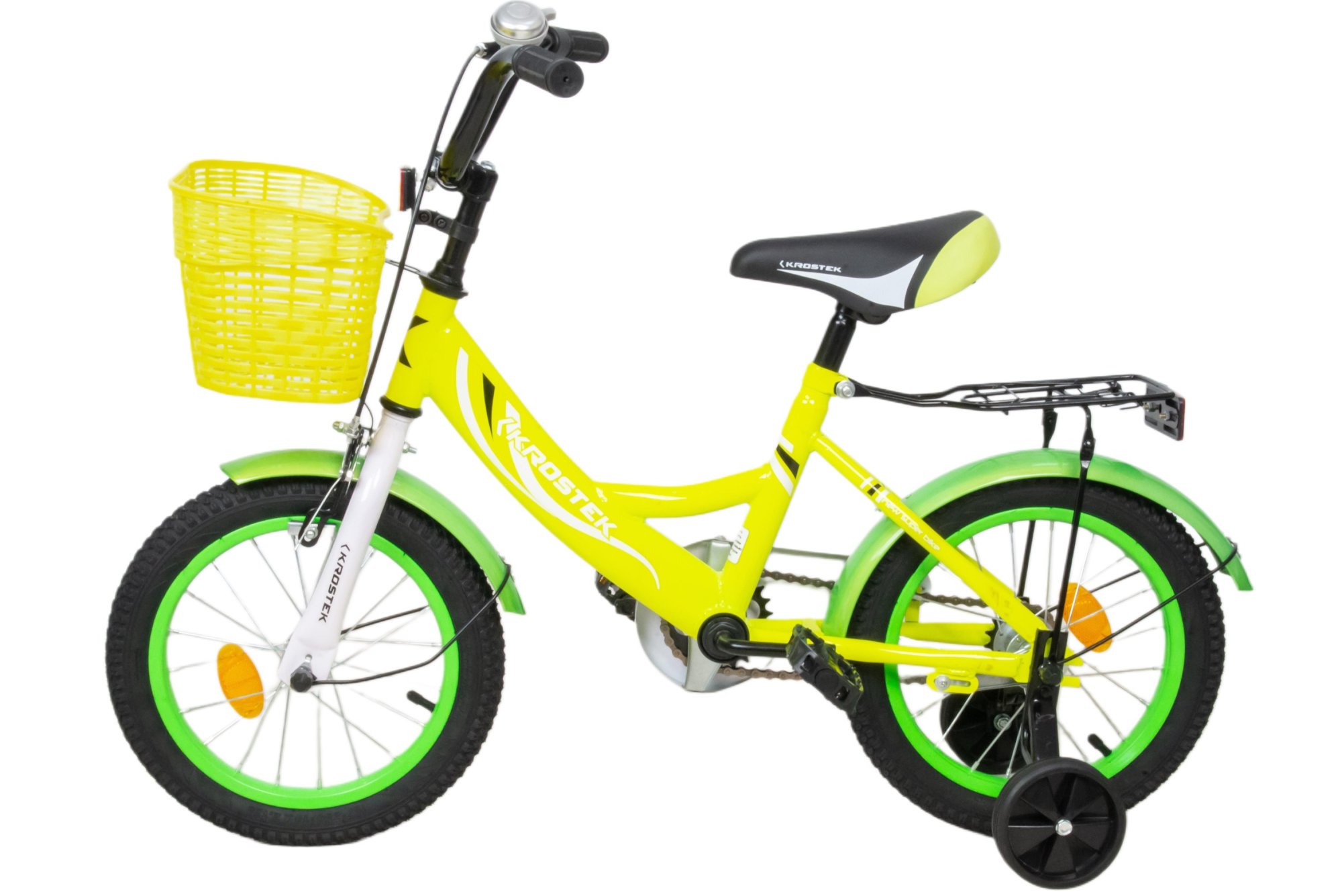 Велосипед 14" KROSTEK WAKE (желтый)