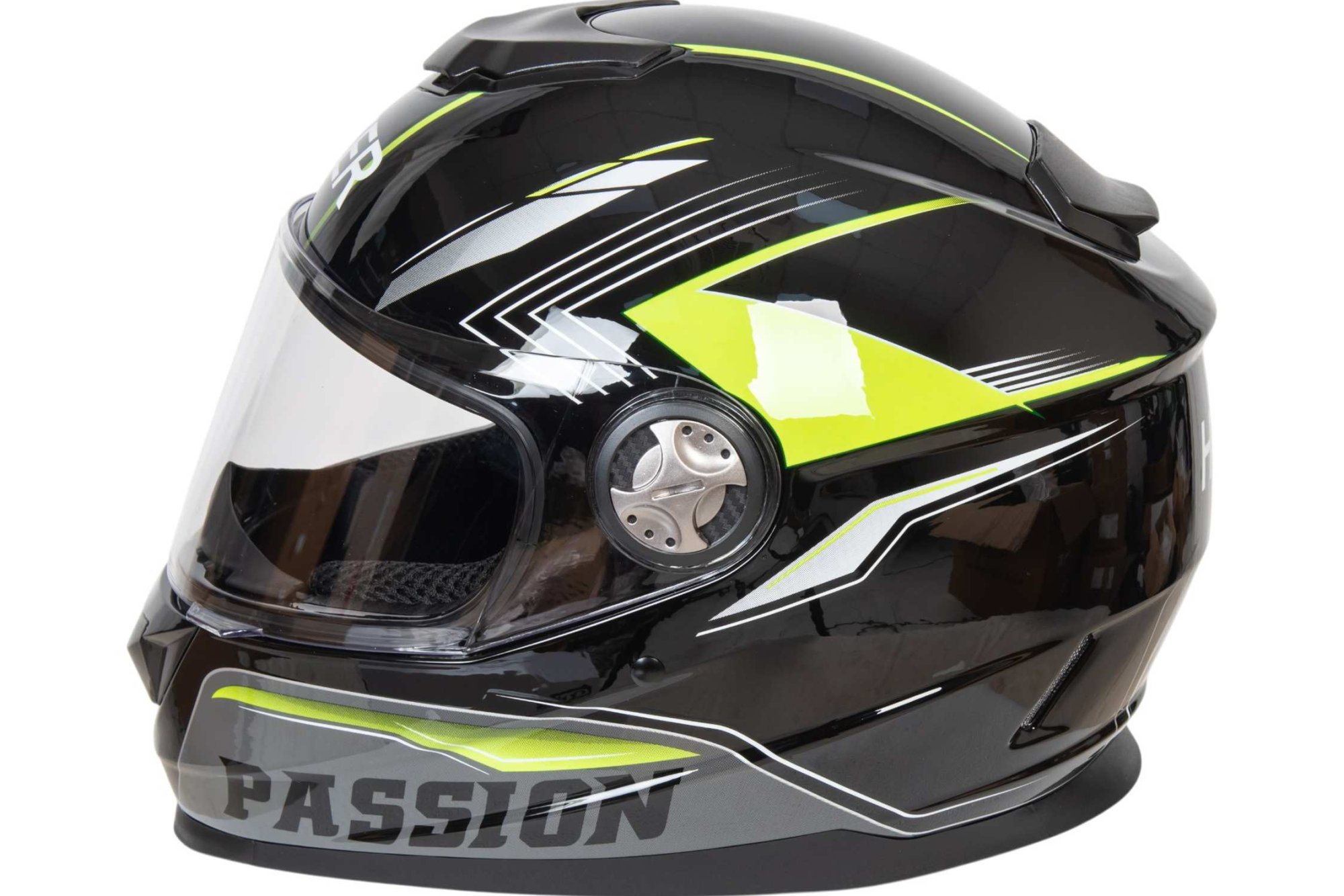 Шлем мото интеграл HIZER B565 №3 (M)  black/yellow