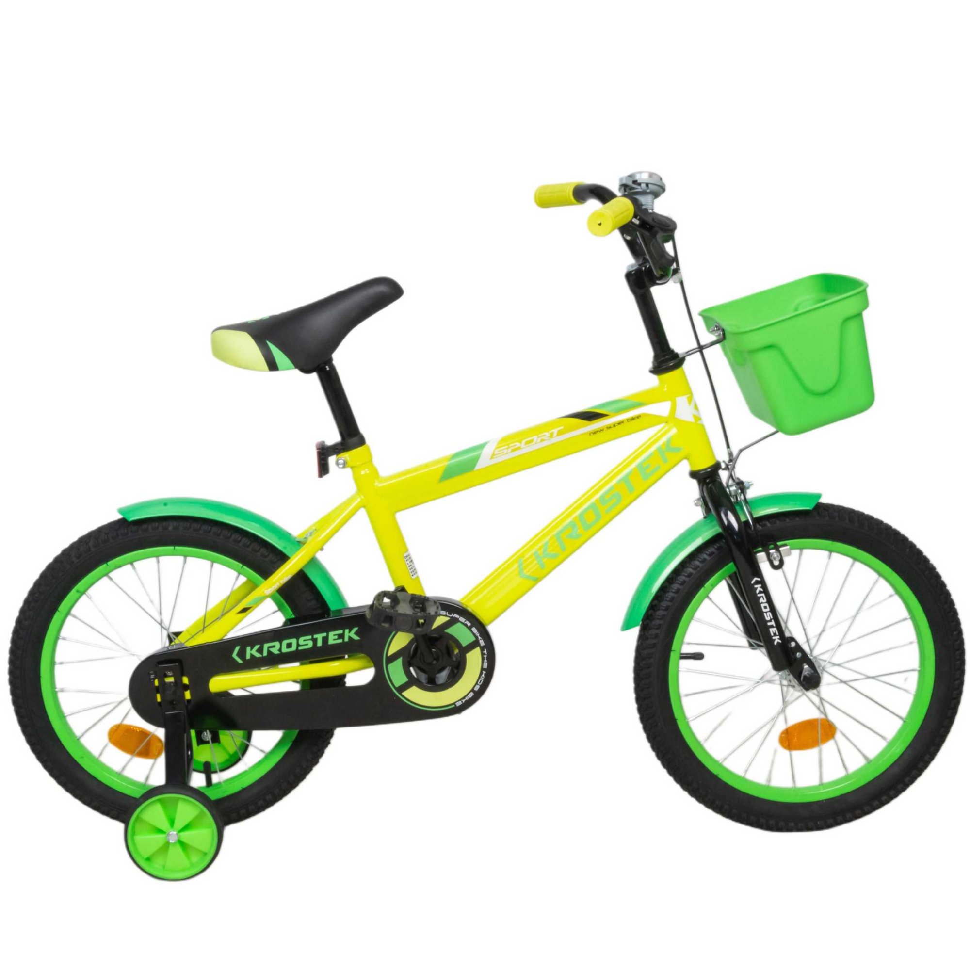 Велосипед 16" KROSTEK RALLY (желтый)
